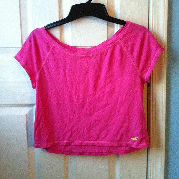 Hollister Tops - Pink crop top!