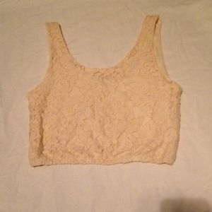 Lace sports bra