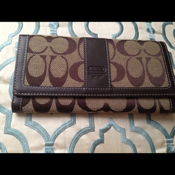 Bundle!Coach Wallet/Checkbook holder black handbag