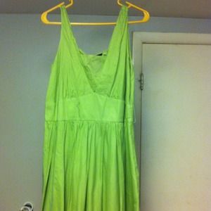 100% cotton lime green dress
