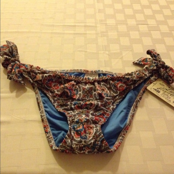 Pretty paisley swim bottoms