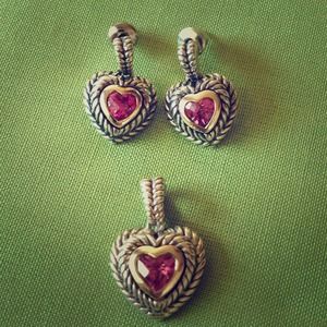 Sterling Silver and 10k with Pink Sapphires❤