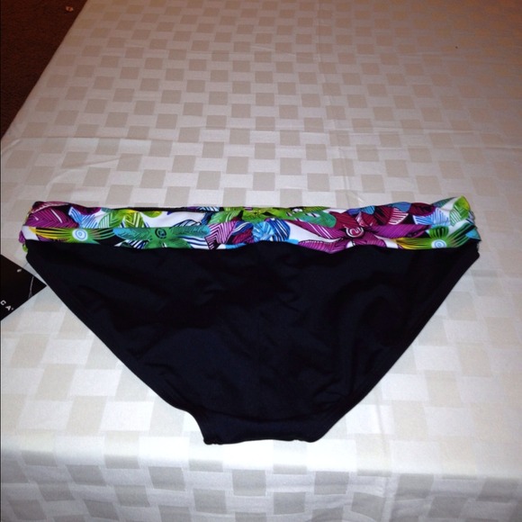 Flower trim swim bottoms