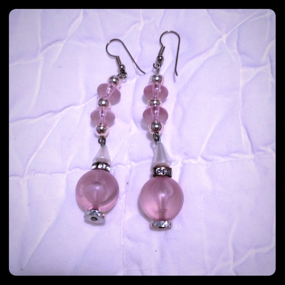 Pink-Ish purple earrings