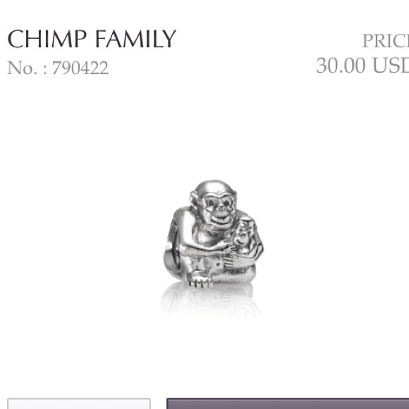 🌺Bundled🌺Authentic Pandora Chimp Family Charm❤ - Picture 4 of 4