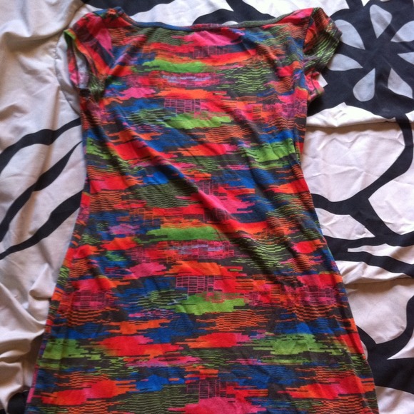 Abstract body con dress