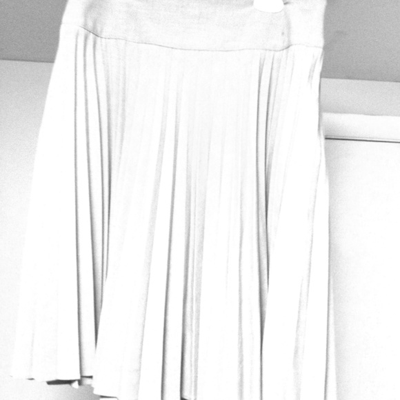 Slate Grey accordion work skirt.