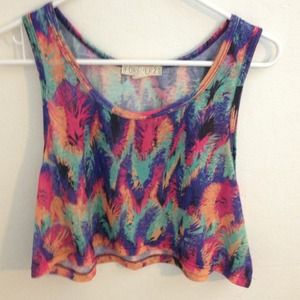 Multi color crop top