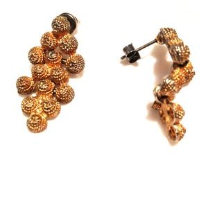 Vintage Gold Bubble Earrings