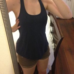 layering racerback tank navy blue Victoria secret