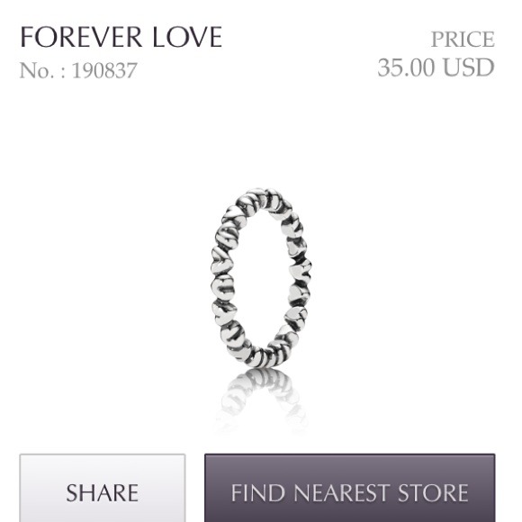 🌺Bundled🌺Authentic Pandora Stacking Ring❤ - Picture 4 of 4