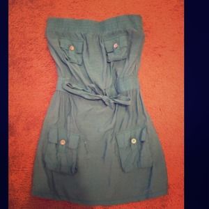 Light Blue Haltered Dress