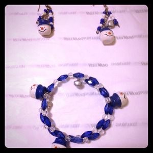 Snowman jewlery set!