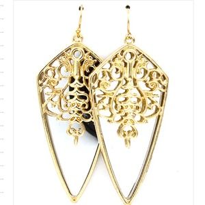 Glass and gold earrings -coming soon