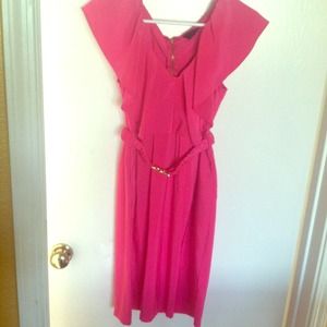Bright pink dress