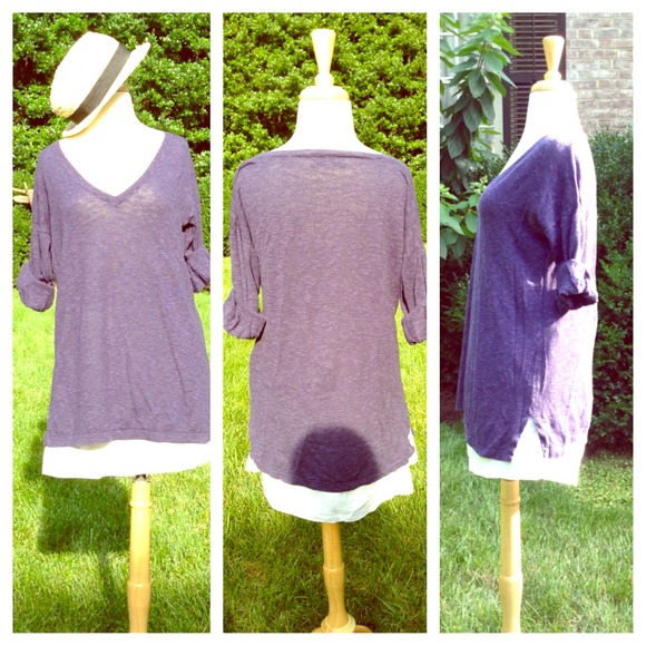 Navy Summer sweater.  cotton blend.