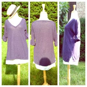 Navy Summer sweater.  cotton blend.