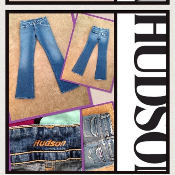 2 pairs of distressed Hudson jeans sz 30