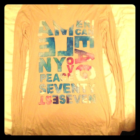 Tan long sleeve shirt