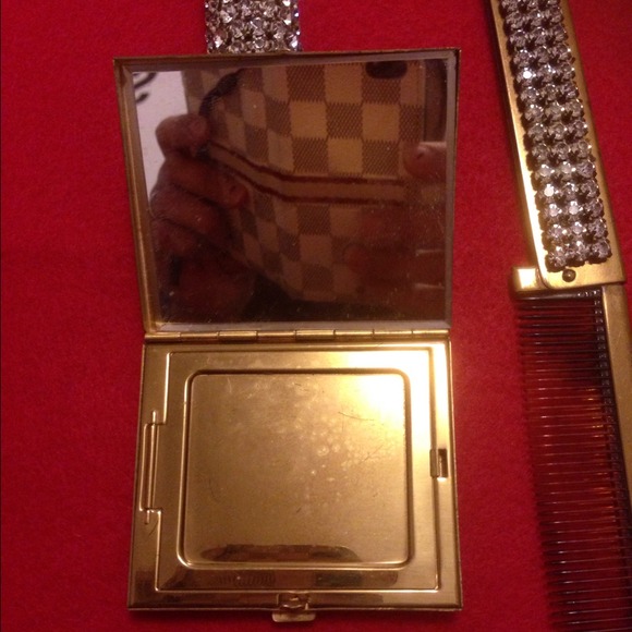 Set of vintage make up case and comb - Picture 2 of 4