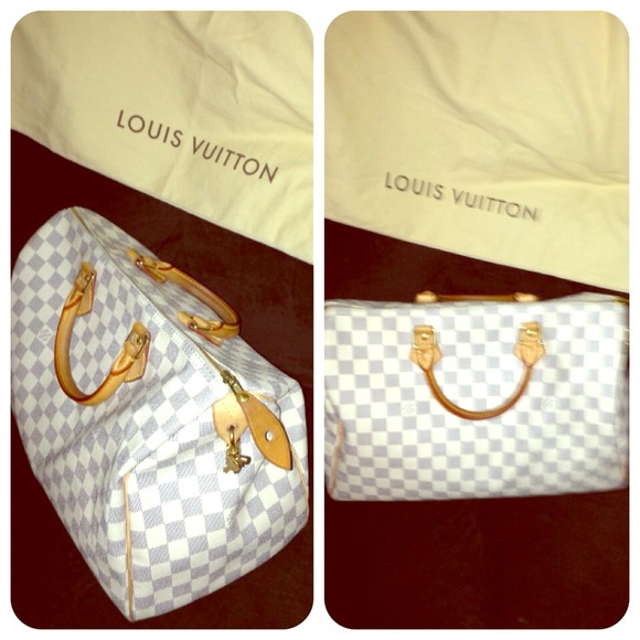 AUTHENTIC Louis Vuitton Azur Speedy 35