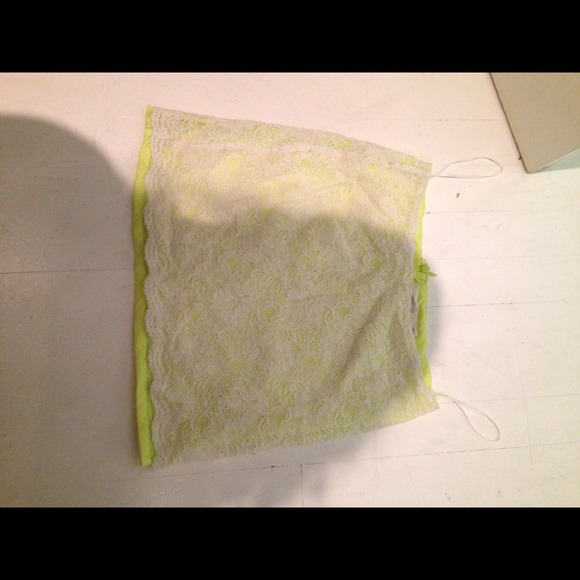 LF lace mini pencil skirt