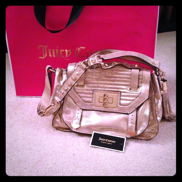Gold Juicy Couture purse. Studded