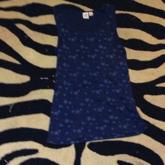 Dark blue Stars tank top