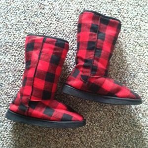 Plaid Boots
