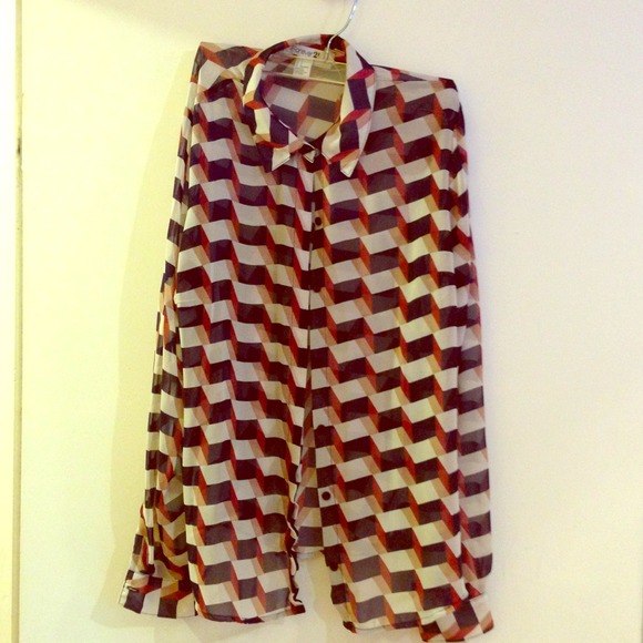 Forever 21 Printed Top