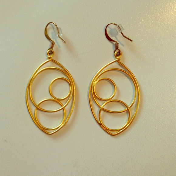 Gold earrings