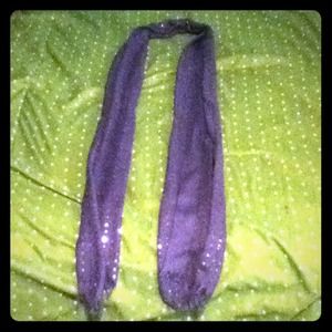 Blueish greenish sequined scarf