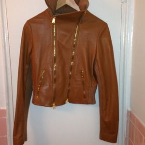 BCBG Lambskin Leather Jacket