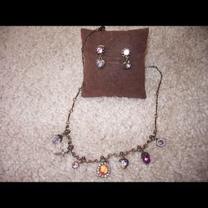 Vintage necklace and earring set.