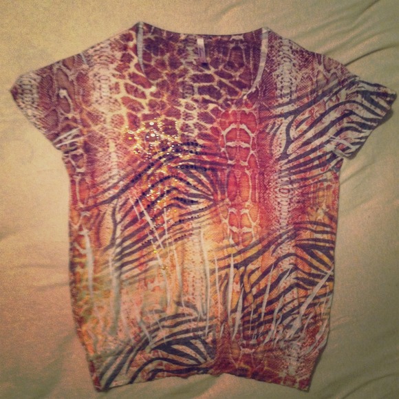 Animal print top