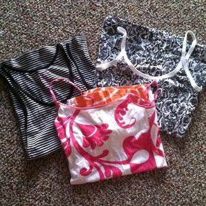 Three patterned tank tops!