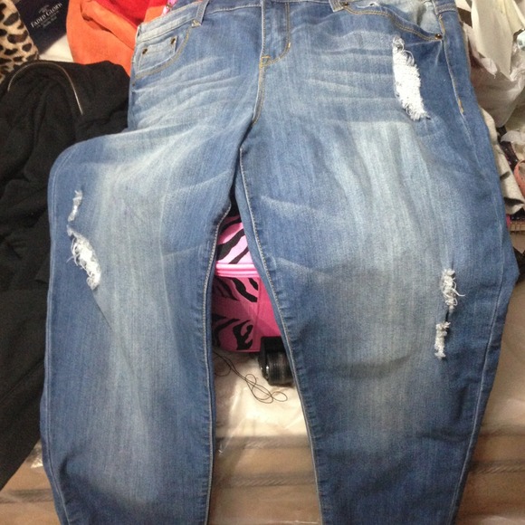 Forever 21 skinny slouchy jeans