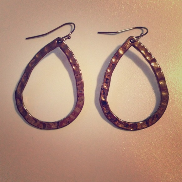 Dark silver earrings