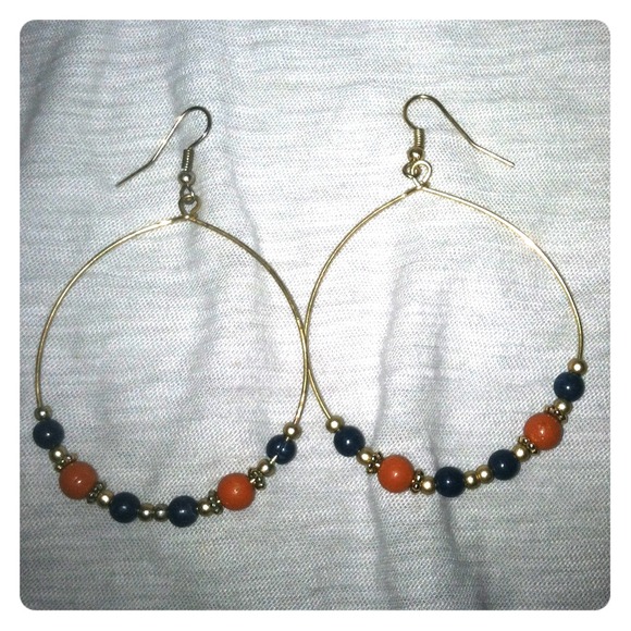 Beaded Hoop Earrings