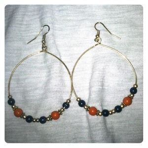 Beaded Hoop Earrings