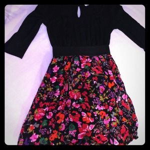 Flower print dress