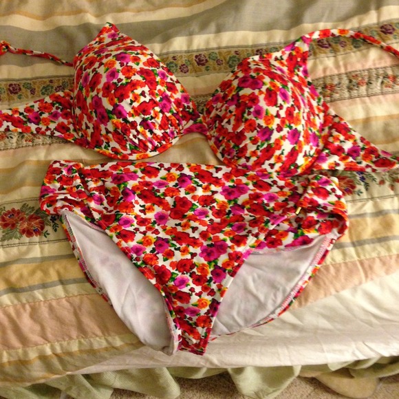 Floral bathing suit