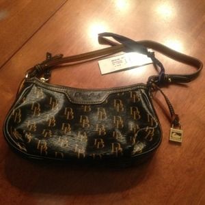 Pouch être satchel small black leather