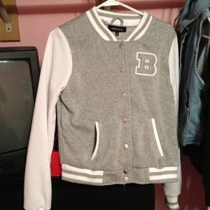 Gray Varsity Jacket