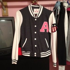 Gray & White Varsity Jacket