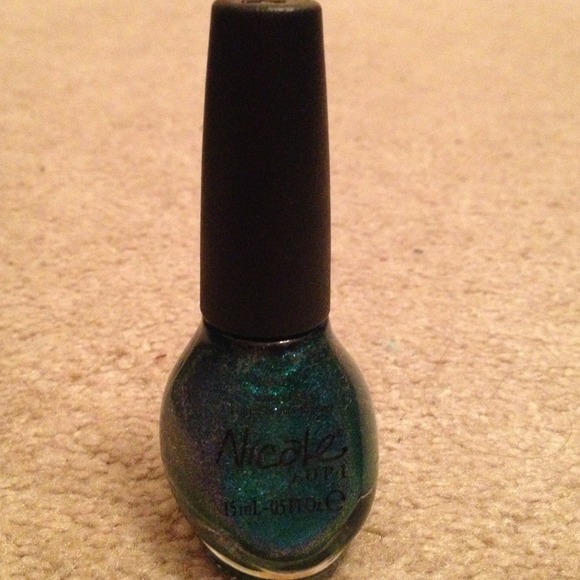 Nicole by OPI in sparkly blue