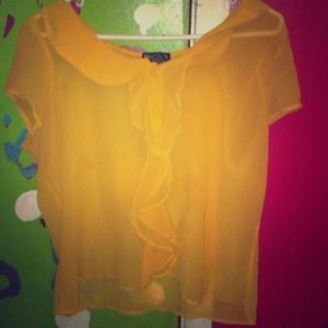 CUTE Frilly sheer blouse !