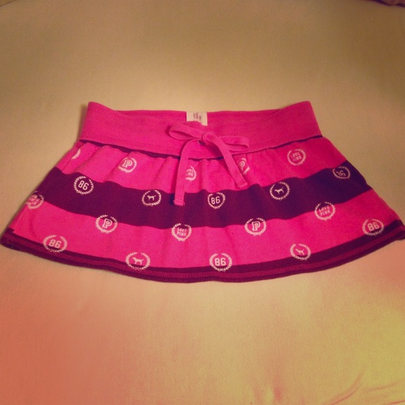 PINK by VS striped skirt