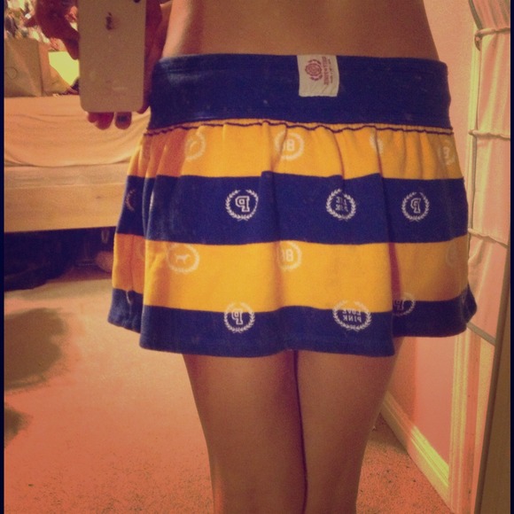 PINK by VS striped skirt XS