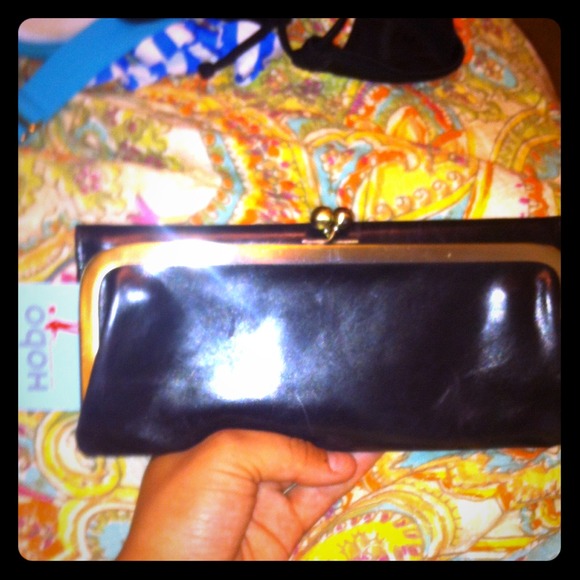 Hobo black rachel style wallet NWT